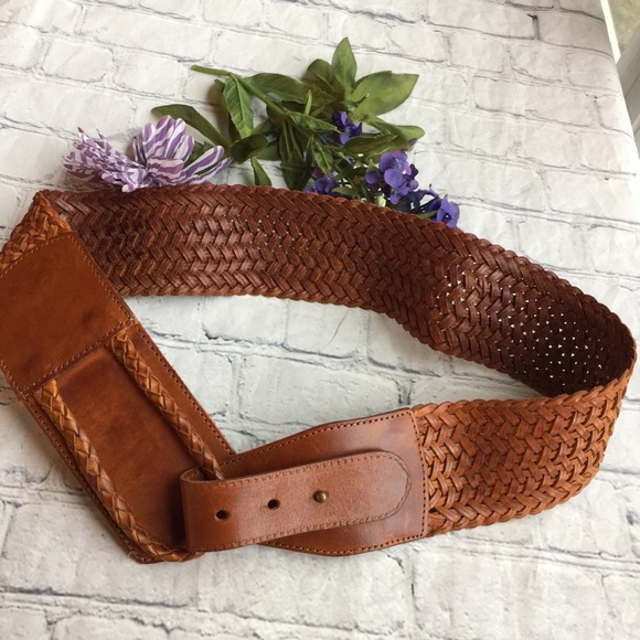 LINEA PELLE GENUINE LEATHER HANDMADE WIDE BELT MED - Picture 10 of 10